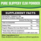 Slippery Elm, Slippery Elm Powder Organic, from Inner Bark (349 Serving)
