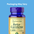 Puritan's Pride Beta Carotene Provitamin A 7,500mcg (25,000 IU)