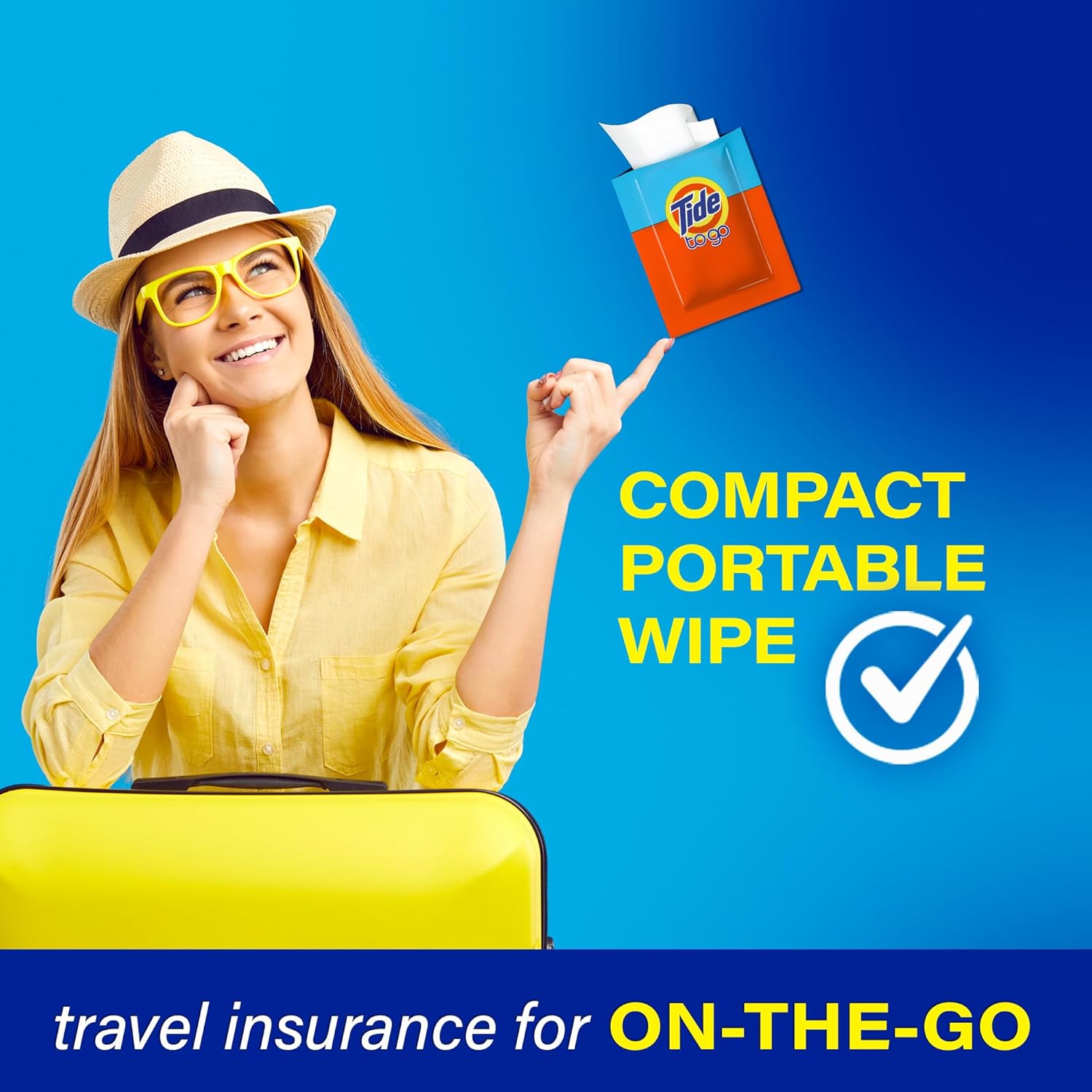 Buy now Tide To Go Stain Remover Wipes for Clothes, Instant Laundry Travel Stain & Spot Remover, 3 Pack, (30 Wipes Total) at indiglob india