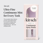Buy now Kitsch Spray Bottle for Hair - Continuous Water Mister with Ultra Fine Mist for Hairstyling, Barbers, Salons, Cleaning, Plants, Versatile Spray Bottles - Made from Recycled Plastic - Sheer Violet, 5oz at indiglob india