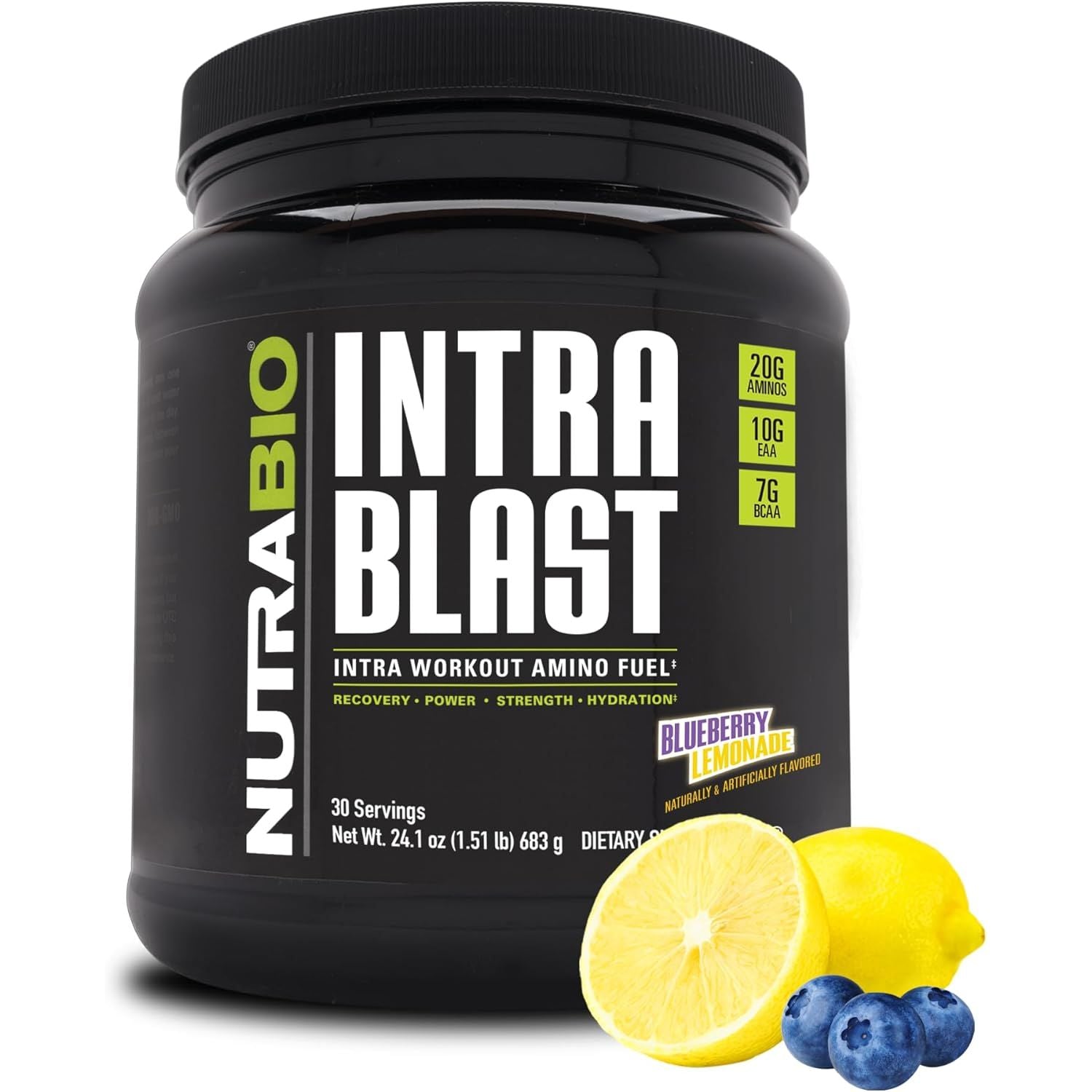 Buy now NutraBio Intra Blast Bcaa Powder Amino Acid Supplement, Electrolyte & Hydration Blend, Intra, Pre Workout & Muscle Recovery, 20g Eaa Amino Acids Powder, 5g Glutamine- Grape Berry Crush, 30 Serving Blueberry Lemonade at indiglob india