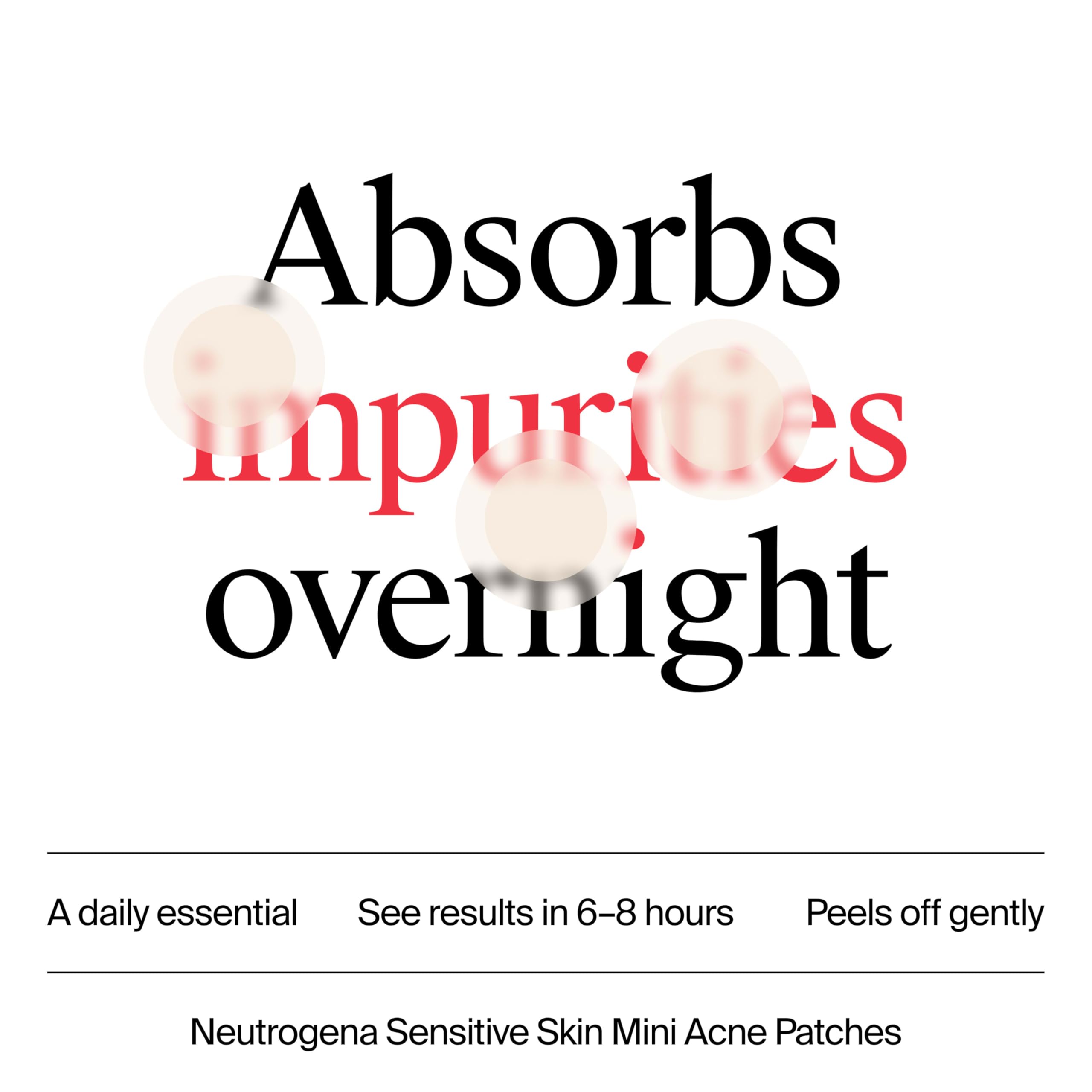 Buy now Neutrogena Mini Acne Patches for Sensitive Skin, Small Hydrocolloid Acne Spot Treatment Reduces the Look of Blemishes in 6-8 Hours, Gentle Non-Medicated Blemish Patches, 36 ct at indiglob india