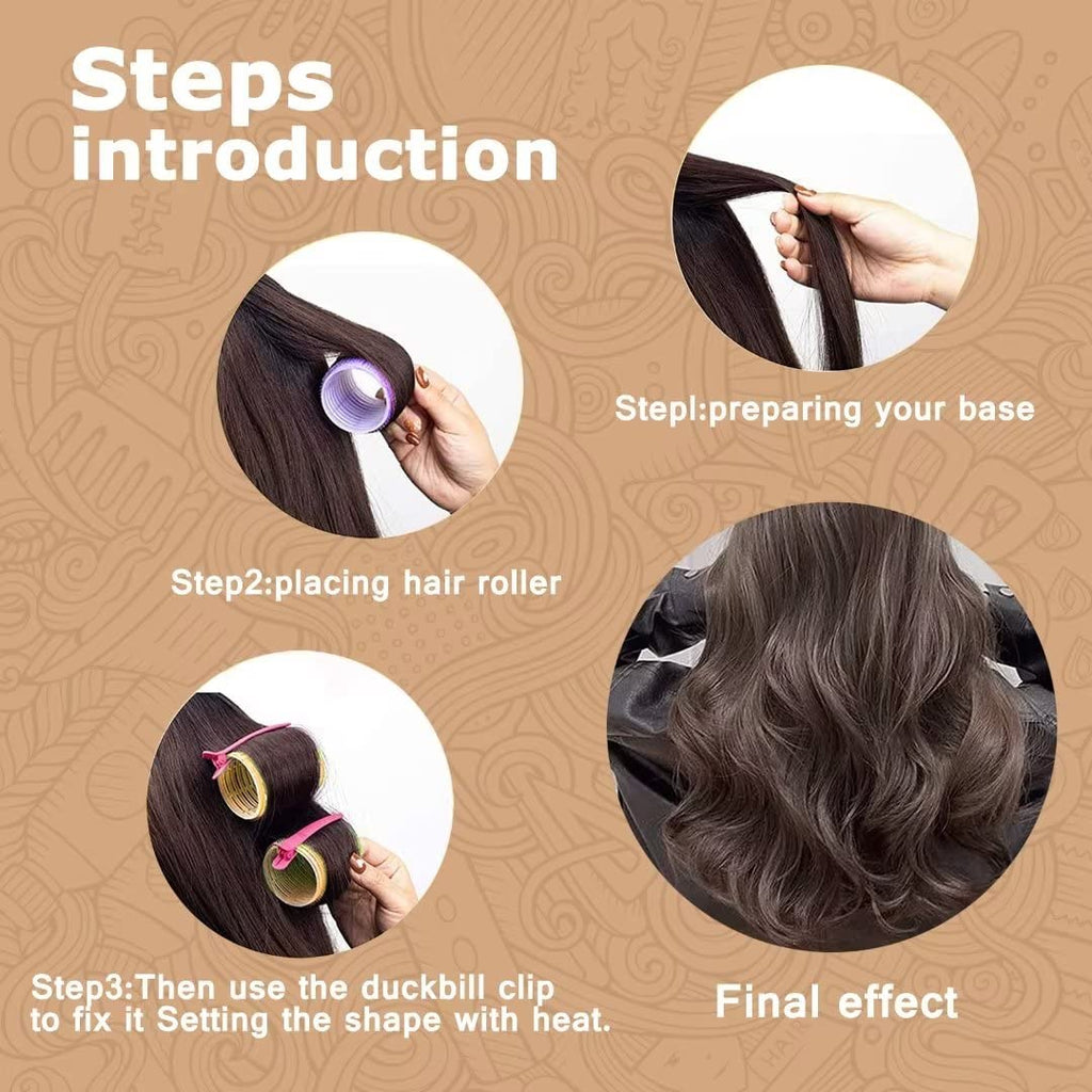 Buy now Self grip hair roller set,Hair roller set 18 pcs,Hair rollers with hair roller clips and comb,Salon hairdressing curlers,DIY Hair Styles, Sungenol 3 Sizes Hair Rollers in 1 setâ€¦ at indiglob india