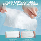 Face Towels, Disposable Face Towel 600 Count, Makeup Remover Dry Wipes, Soft Cotton Dry Wipes Facial Cloths Towelettes for Washing and Drying, Facial Tissue for Cleansing, Skincare