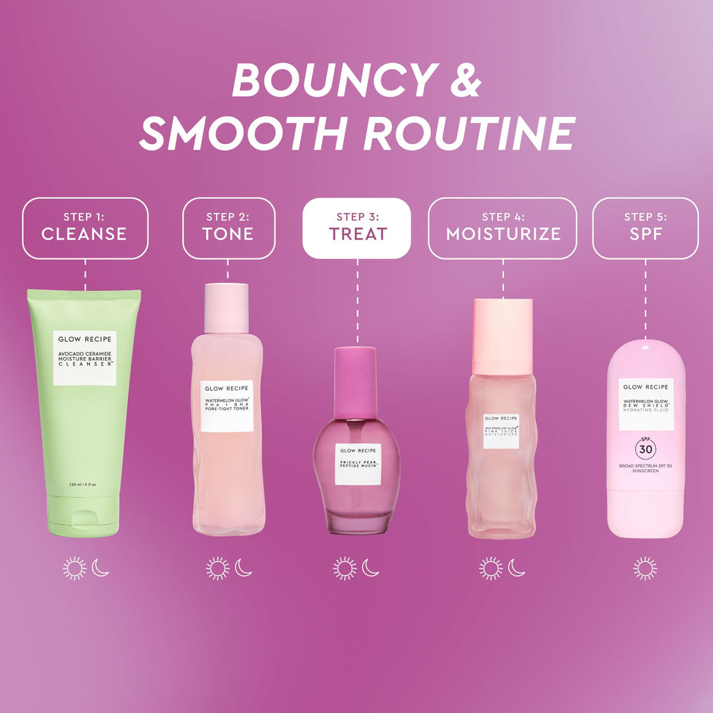 Buy now Glow Recipe Prickly Pear Peptide Mucin - Vegan "Snail" Mucin Face Serum to Hydrate & Repair Skin Barrier with Pore Refining Bio-Active Peptides & Deep Hydration - Glass Skin Korean Skincare (40ml) at indiglob india