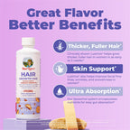 MaryRuth's Hair Growth Max Liposomal 10000mcg Biotin, Thicker Hair, 15.22oz | Lustriva® + Pumpkin Seed Oil, Hair Care, Wrinkles, Fine Lines, Skin Care, Ages 18+