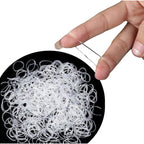 Cosy Companions 100x Black Rubber Bands For Hair, Small Elastic Hair Ties, Hair Bands No Damage, Tiny Hair Elastics, Hair Accessories For Braids, Mini, Little, Rubberbands