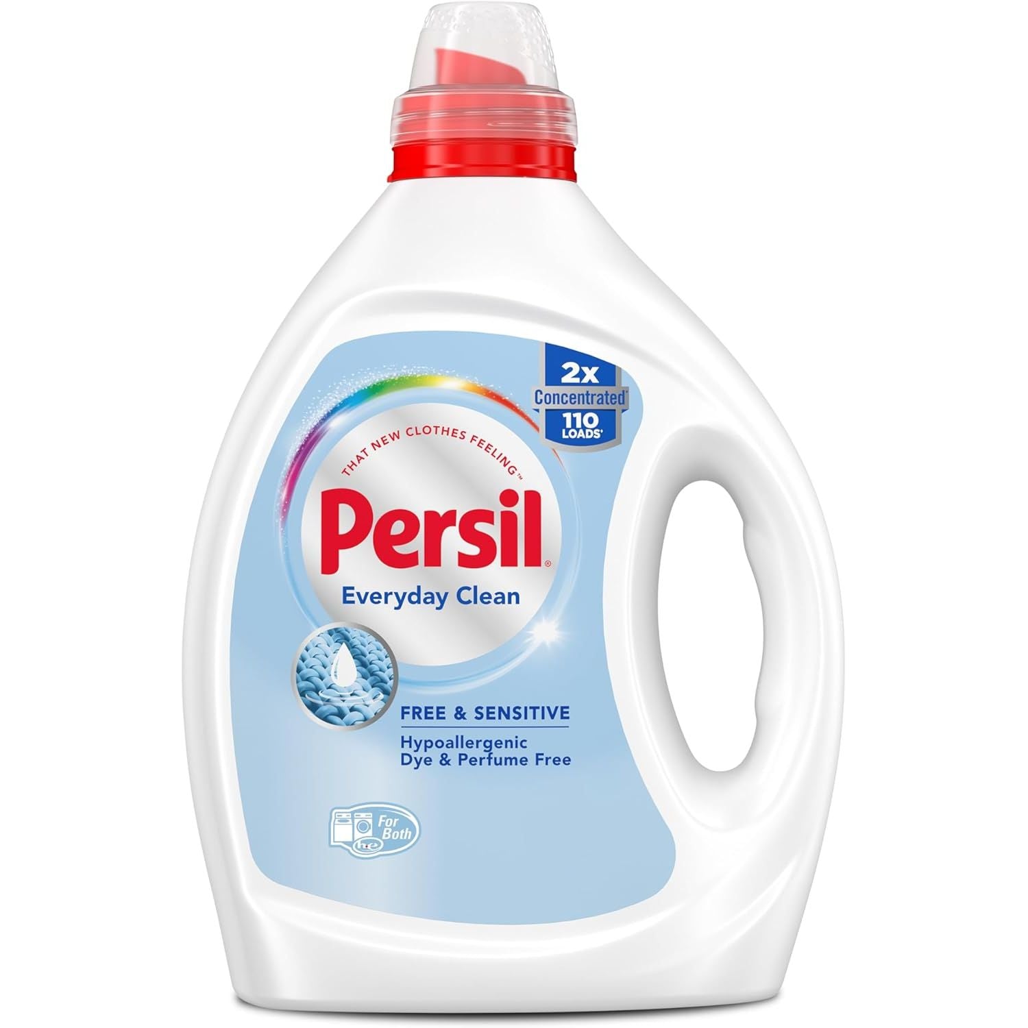Buy now Persil Free & Sensitive Liquid Laundry Detergent, Unscented and Hypoallergenic for Sensitive Skin, Ultra Concentrated, 82.5 fl oz, 110 Loads at indiglob india