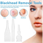 Buy now 3pcs Vacuum Glass Tube Kit, Blackhead Removal Facial Suction Pore Vacuum Cleaner for Face Cleanser Blackhead Removal Machine Microdermabrasion Machine Accessories at indiglob india