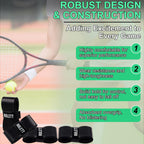 Rolett 12 Pack Tennis Racket Grip Tape, Precut Anti Slip Tennis Grip Tape