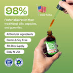 Drops of Nature Green Tea 10:1 Extract Liquid Supplement - Pineapple, 60 mL | 50% EGCG, 80% Catechins, Antioxidant & Immune Health Support, 4X Faster Absorption than Pills & Capsules, Vegan, Gluten-Free