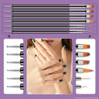 Nail Art Dotting Tools 6PCS Double-ended Brushes Kit Gel Polish | Liner Brushes Design Pen For Nail Drawing And Nail Paint Brushes Small Detail Brushes