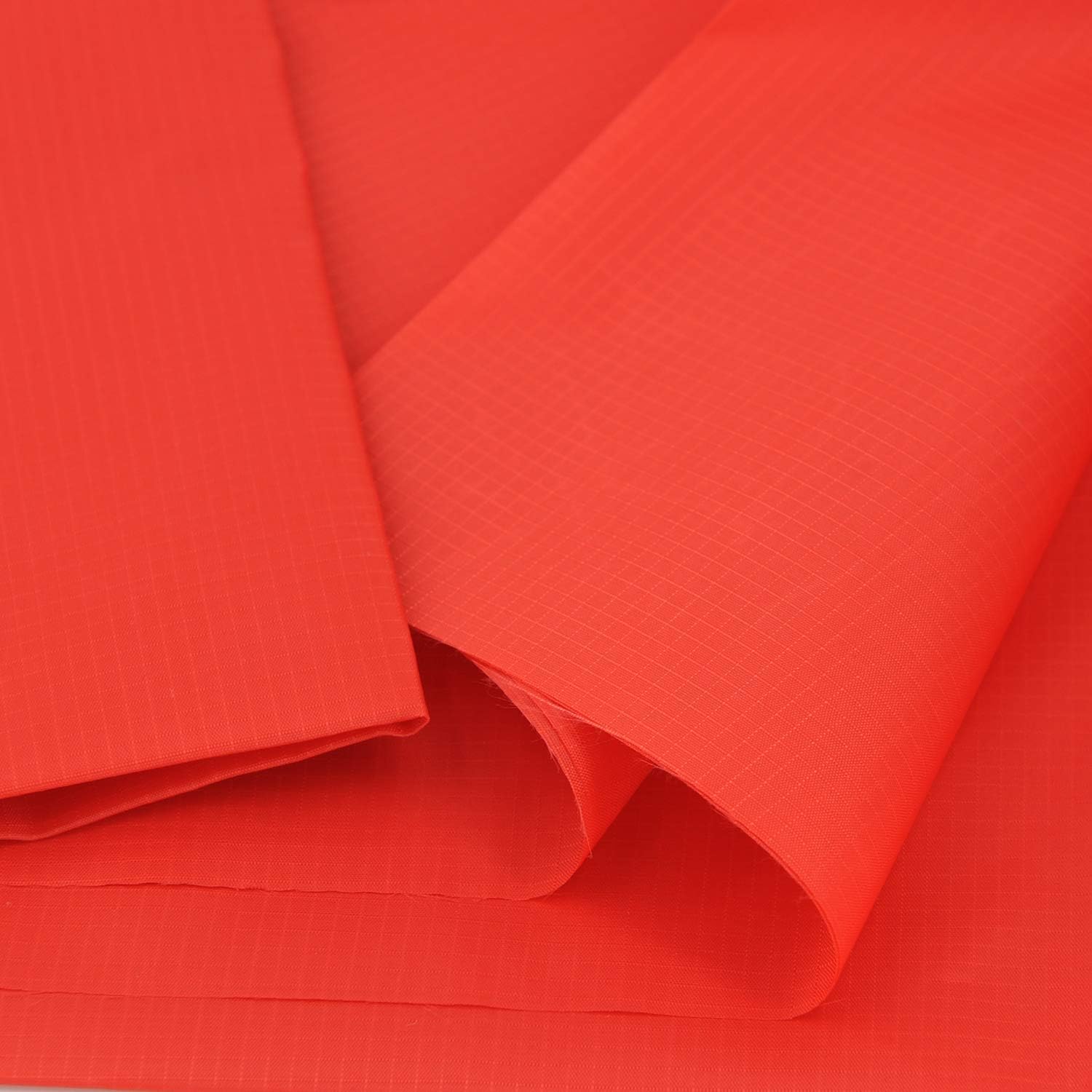 Buy now Rose Flavor Nylon Ribstop Waterproof Fabric 1.7OZ 70D 58“ by 1 Yard(Black) 3yds Red at indiglob india