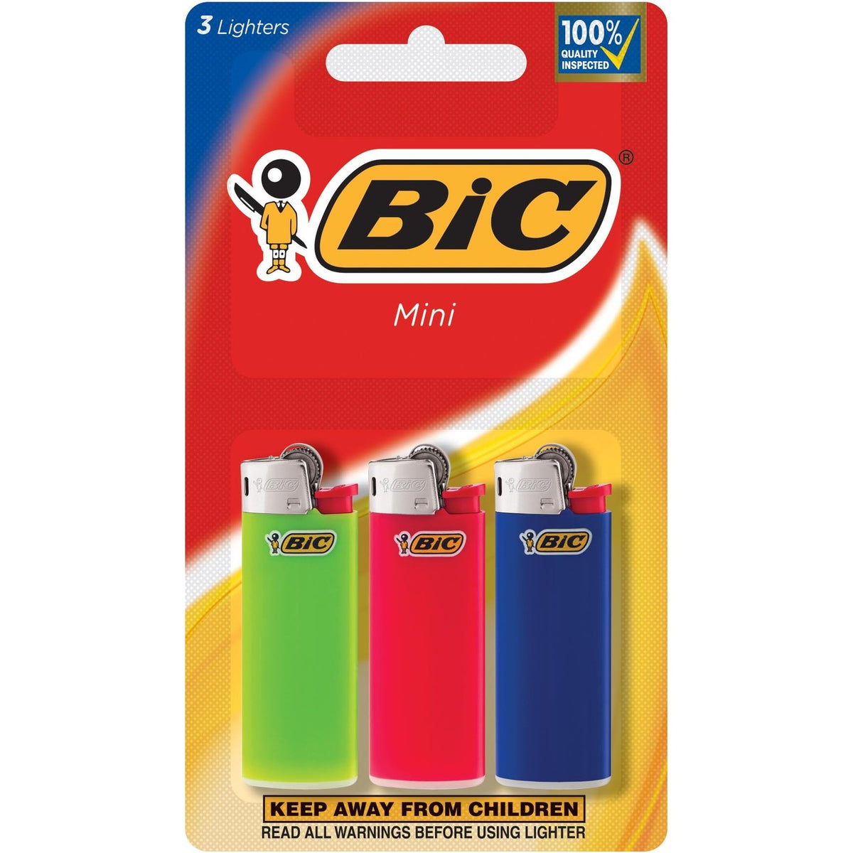BIC Mini Lighter, 3 pk