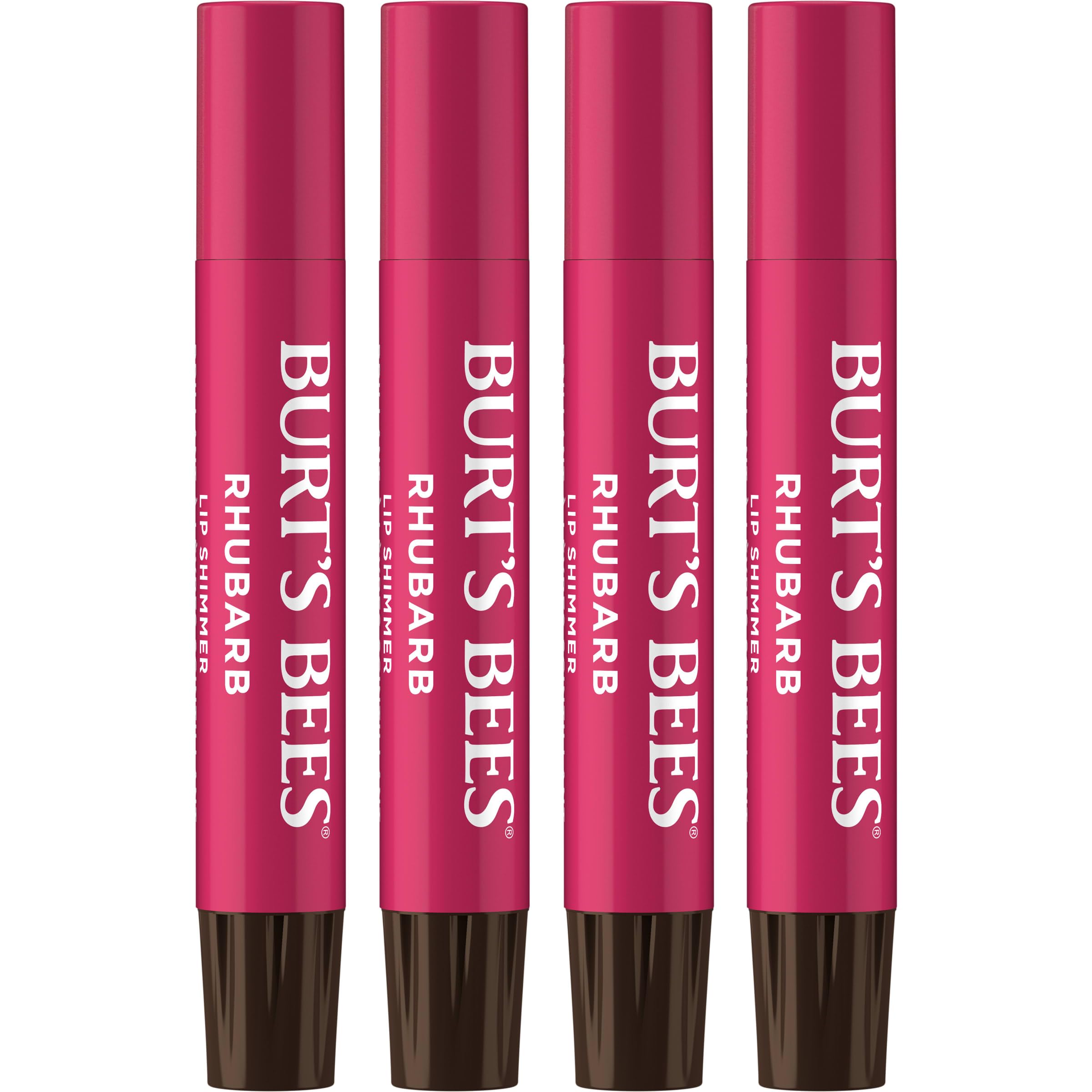 Buy now Burt's Bees Shimmer Lip Tint Set, Tinted Lip Balm Stick, Moisturizing for All Day Hydration with Natural Origin Glowy Pigmented Finish & Buildable Color, Caramel (4-Pack) at indiglob india