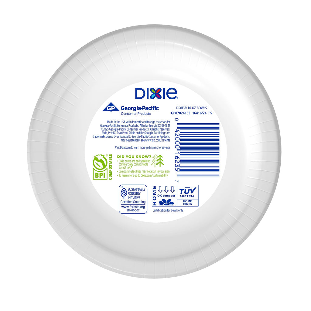 Dixie Disposable Paper Bowls 10oz, 35 CT