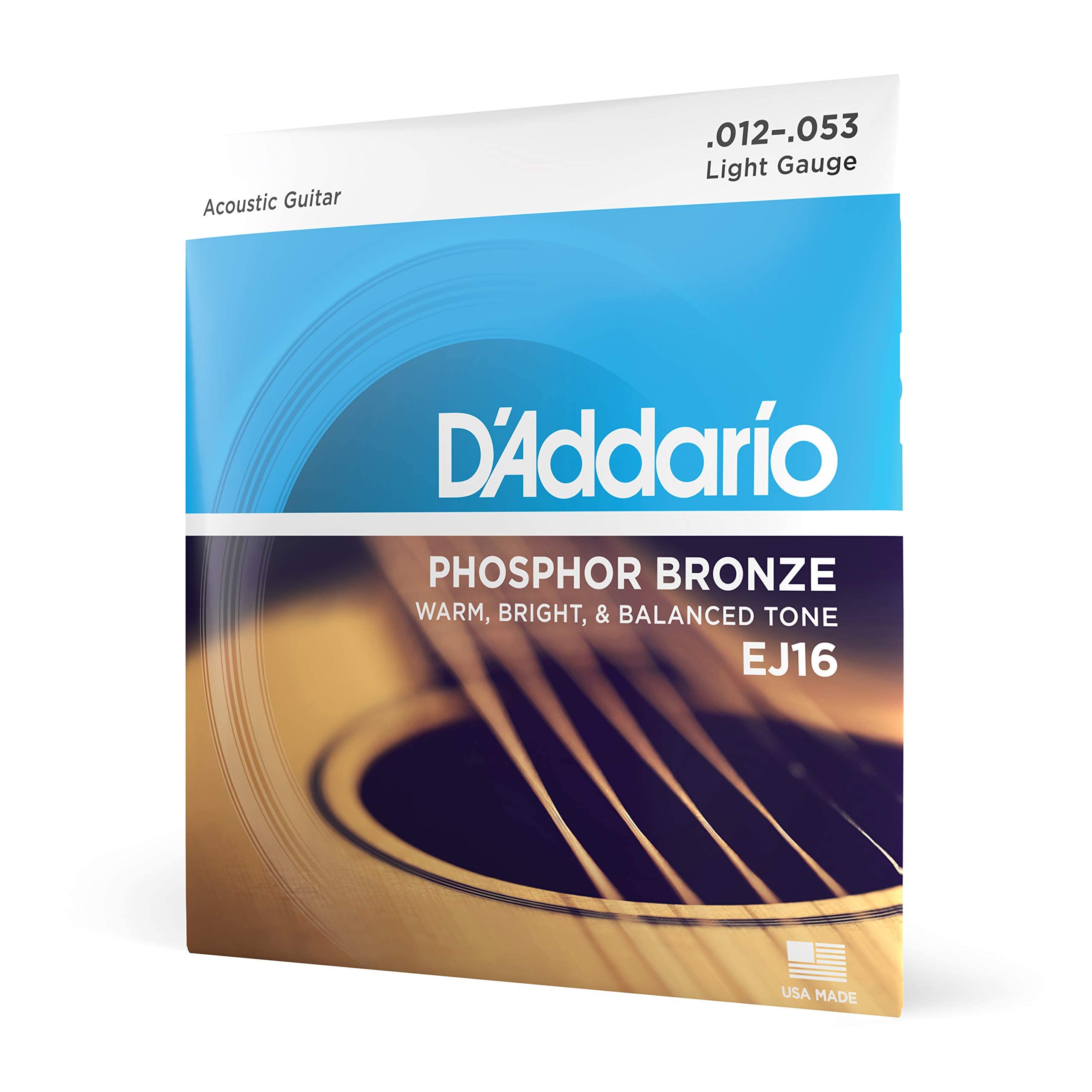 Buy now D'Addario Acoustic Guitar Strings, Phosphor Bronze, EJ42, Resophonic Medium Gauge 16-56, 6-String Set, Pack of 1 1-Pack Light, 12-53 at indiglob india