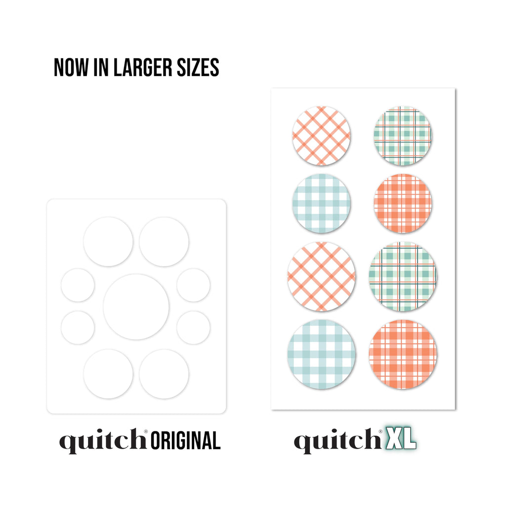 quitch XL Plaid Bug Bite Itch Relief Patch Kids and Adults, Bug Bite Patch