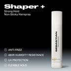 Sebastian Professional Shaper Plus Hairspray, 50% VOC | Humidity Resistant | Extra Hold | Non-Sticky Hairspray