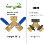 Hose Splitter 2 Way Heavy Duty, Full Flow Garden Hose Splitter