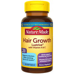 Nature Made Hair-Growth Softgels, Clinically Studied Lustriva + Biotin, Vitamin C & A, Hairs Growth Vitamins - Support Healthy Hair as You Age, 30 Softgels, 30 Day Supply, (Pack of 2)