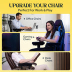 WESTERN COMFORT Thick Armrest Pads - Memory Foam Office Chair Arm Pads - Arm Rest for Desk Chair & Gaming Chair Armrest Pads - Chair Arm Covers - Elbow Support
