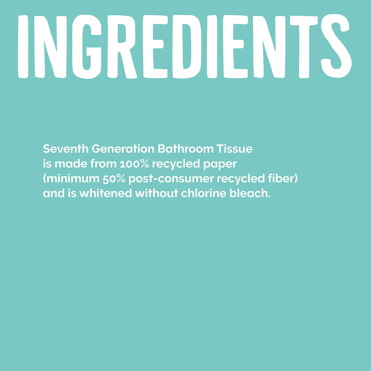 Seventh Generation Toilet Paper, 100% Recycled 2-Ply Bath Tissue, 48 Rolls