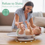 Momcozy Baby Scale, Weight, Height and Weighted Feeds, Removable Tray,