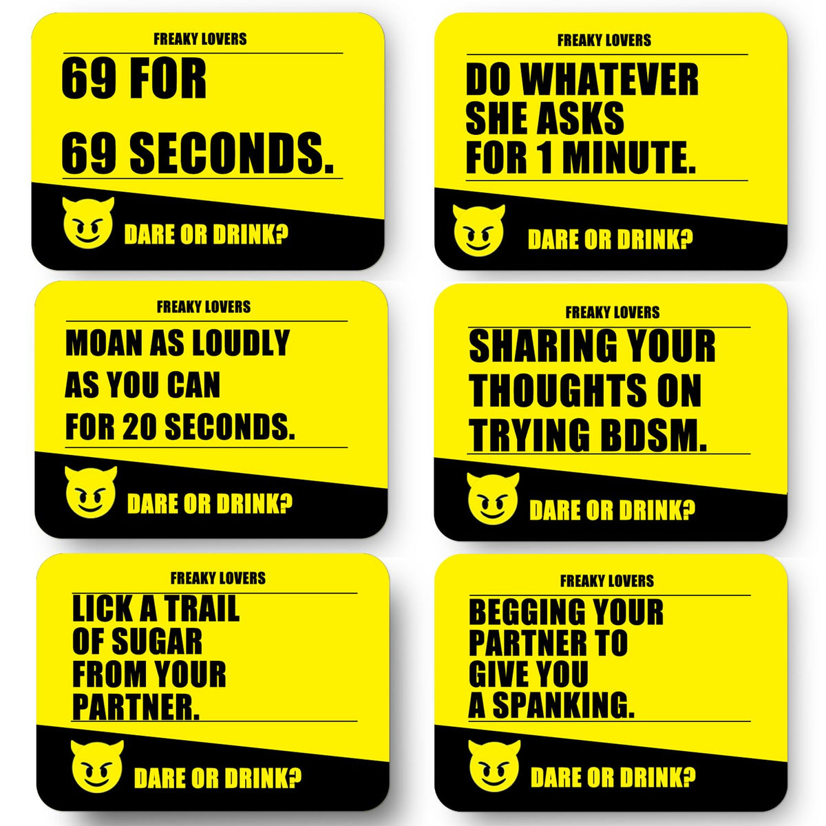 Couple Drinking Game for Date Night to Test Your Freak, Fun Couple Game for Romantic Anniversary & Valentines Birthdays Gift (Freaky Lovers)
