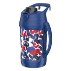 Buy now Under Armour Half Gallon Water Bottle Insulated, 64oz Insulated Water Bottle with Handle, Fence Hook, Leak Resistant, for Baseball, Football & More, Academy/Black at indiglob india