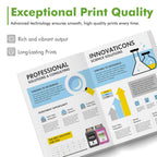 64 64XL Black and Color Ink Cartridges Combo Pack for HP 7855 7900e Printer
