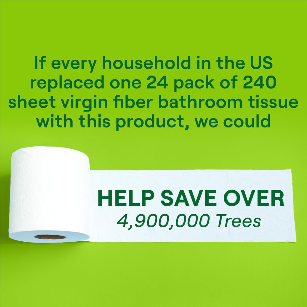 Seventh Generation Toilet Paper, 100% Recycled 2-Ply Bath Tissue, 48 Rolls