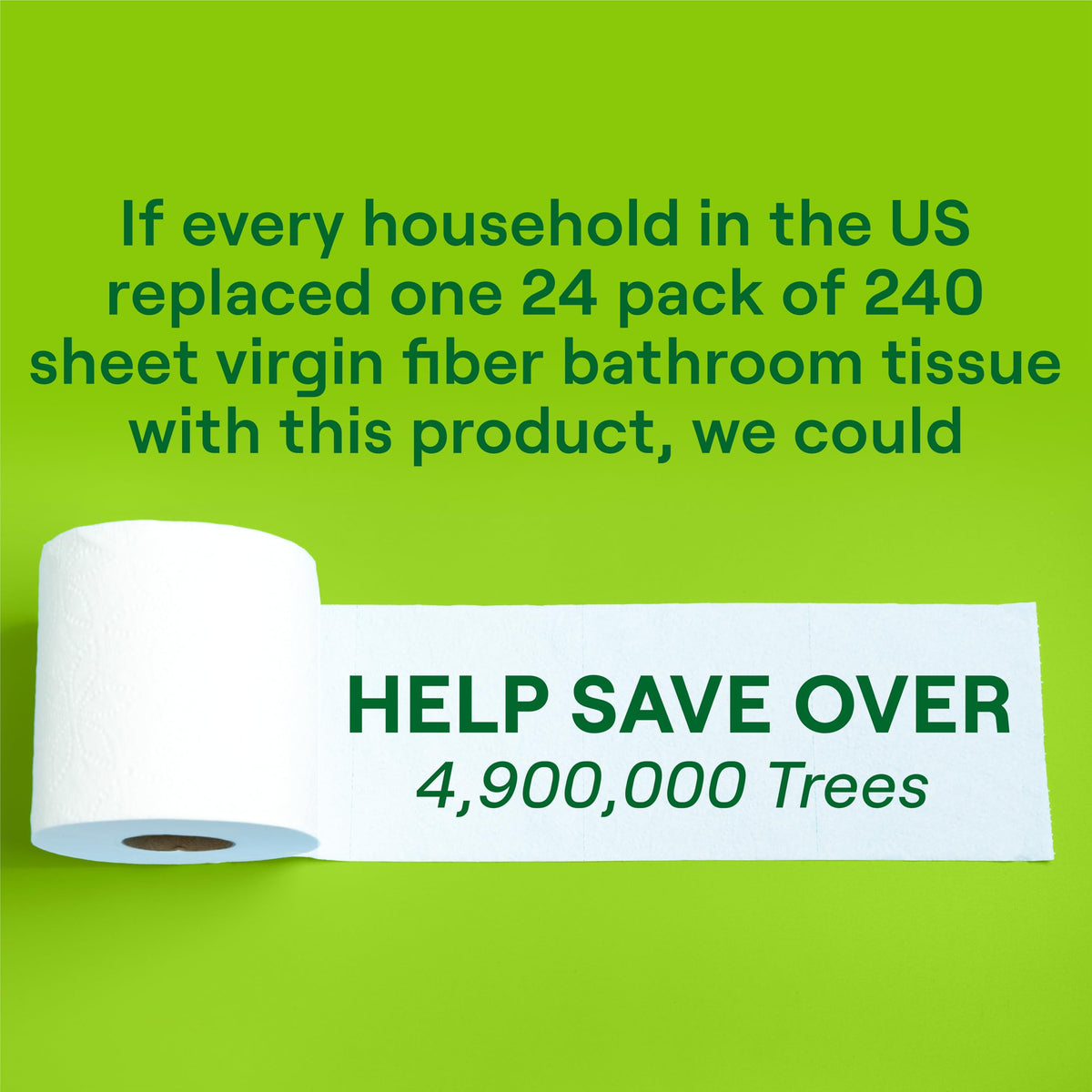 Seventh Generation Toilet Paper, 100% Recycled 2-Ply Bath Tissue, 48 Rolls
