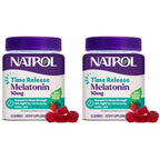 Natrol Time Release 10mg Melatonin Gummies, Sleep Aid, Strawberry, 55 Count | Dietary Supplement to Minimize Wake Ups, 100% Drug-Free, Non-Habit Forming, For Occasional Sleeplessness, 55 Day Supply