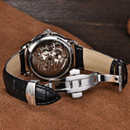 Buy now Pagani Design Automatic Mens Watches Skeleton Mechanical Wrist Watch for Men Waterproof Genuine Leather Watchband Luxury Self-Winding Stainless Steel Analog Watch for Men Collection (Brown Gold 1638) at indiglob india