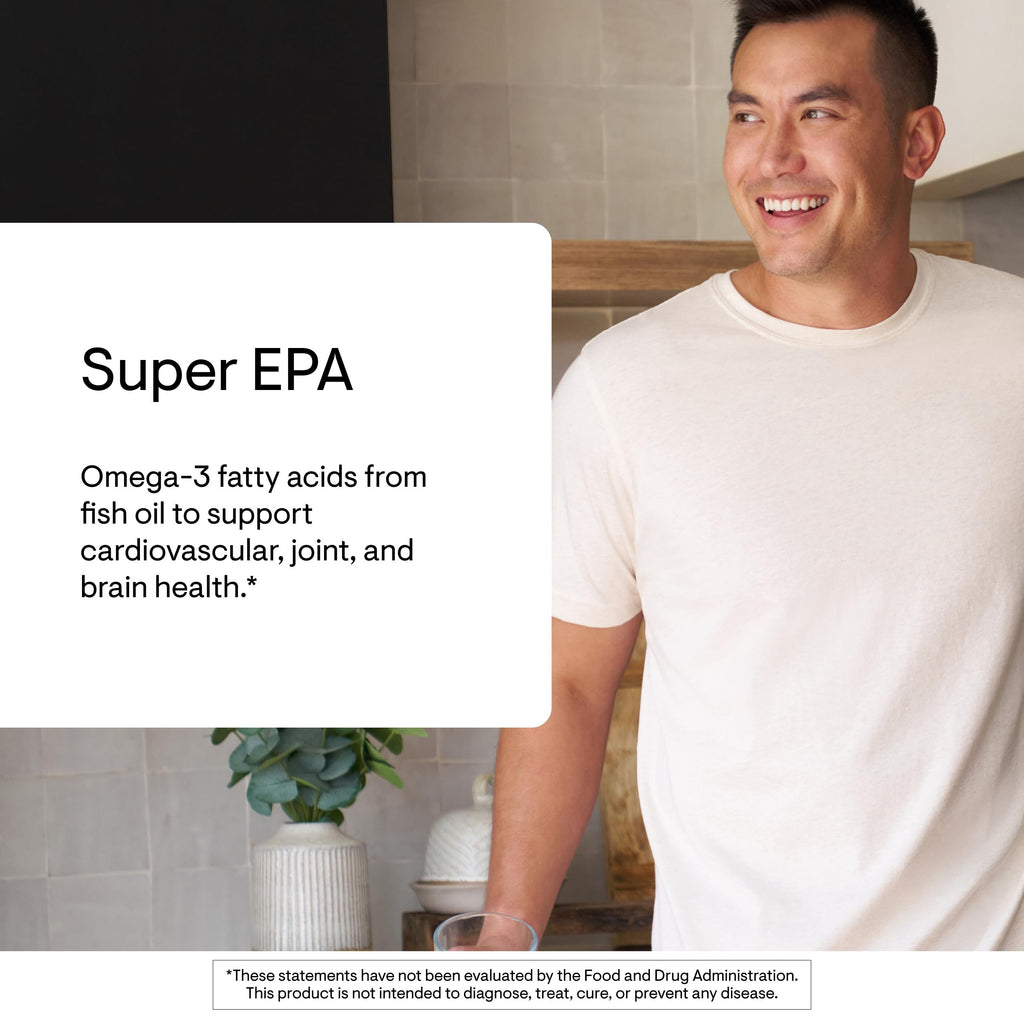 THORNE Super EPA, Omega-3 Fish Oil Supplement with EPA & DHA, 180 Softgels | Supports Brain, Joint & Heart Health, Promotes Healthy Skin*, EPA & DHA from Sustainably Sourced Fish, NSF Contents Certified