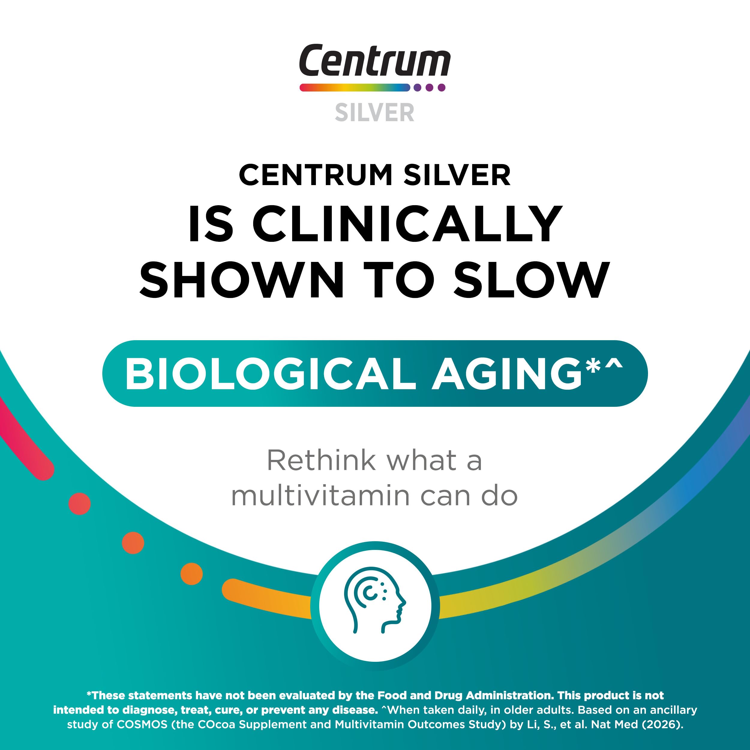Centrum Minis Silver Women's Multivitamin, Women 50 and Over, 280 Tablets | Contains Vitamin D3, B Vitamins, Calcium, and Antioxidants, Non-GMO Ingredients, Supports Memory and Cognition, GLP-1 Support