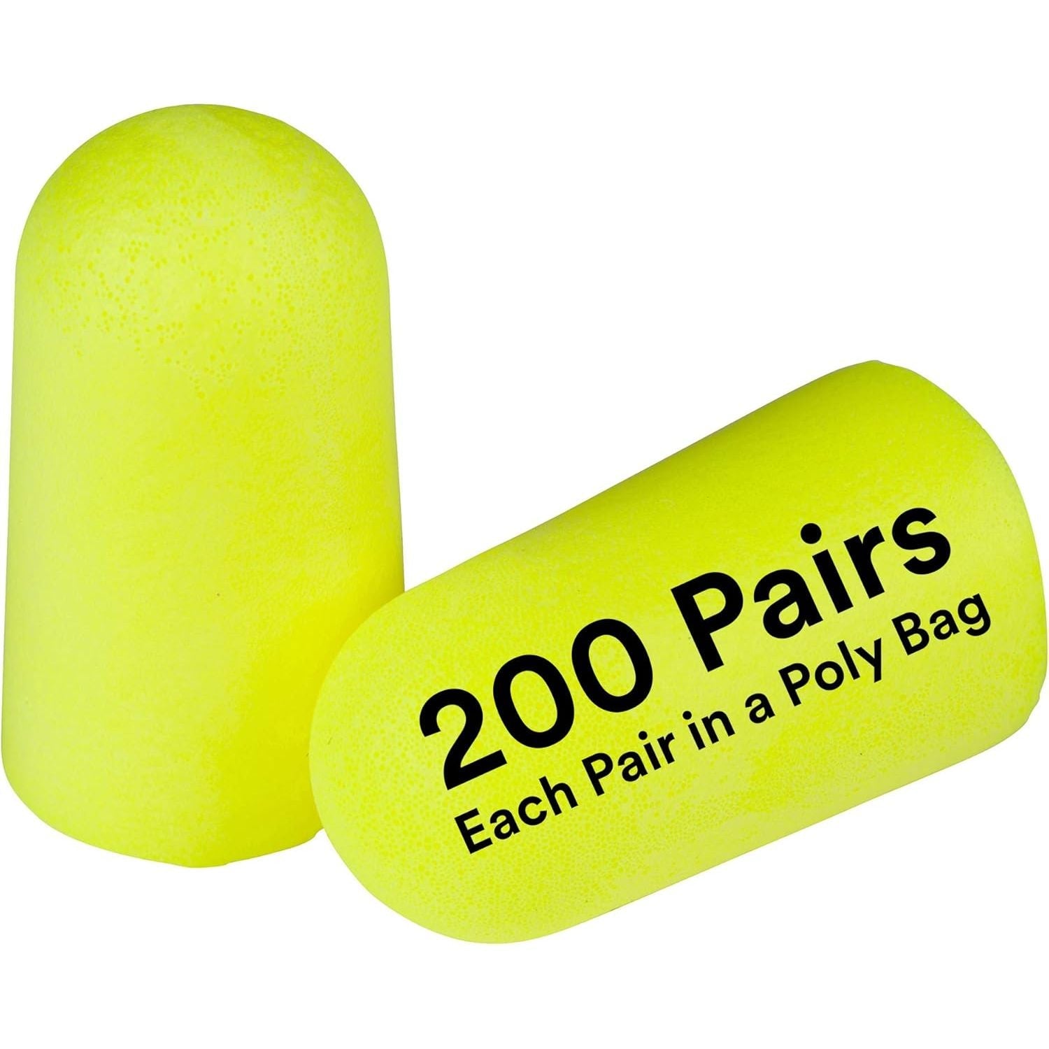 Buy now 3M Ear Plugs, E-A-Rsoft Yellow Neons 391-1005, Bottle of 400 Pair of Disposable Earplugs, Slightly Longer, Uncorded, 33 NRR, Tapered Cylinder Shape, Slow Recovery Foam Large, 200 Pair Uncorded at indiglob india
