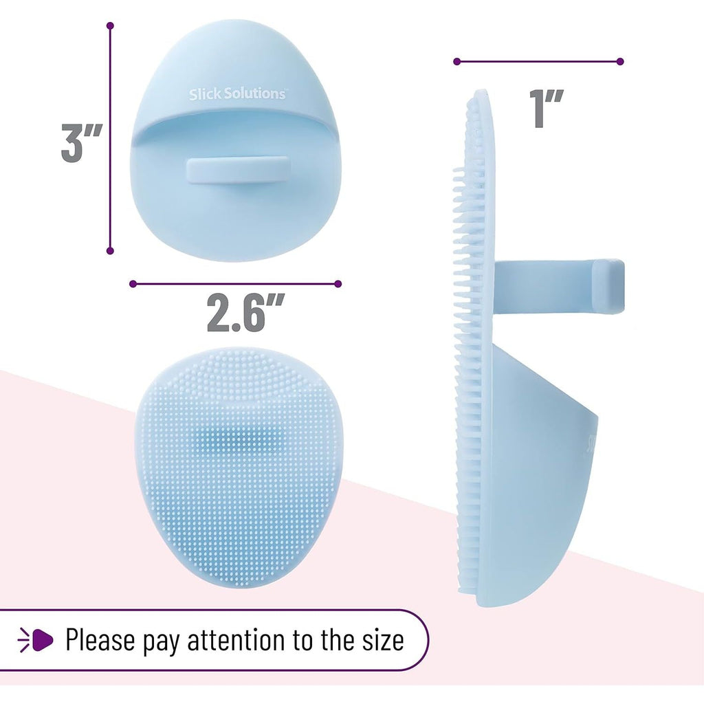 Buy now Slick- Silicone Facial Cleansing Brush, 4 Pack, Silicone Face Scrubber Exfoliator at indiglob india