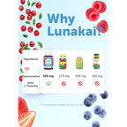 Lunakai USA Made Magnesium Glycinate Gummies 426mg with L-Theanine – Calm, Sleep, Stress Relief for Adults & Kids, Non-GMO, Vegan, 60ct