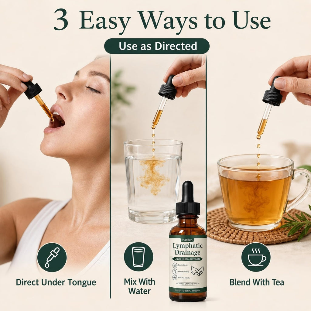Lymphatic Drainage–Lymphatic Drainage Drops Cleanse & Bloat Relief Supports Lymphatic Health (2 Fl Oz)