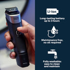 Buy now Philips Norelco Multigroom 5000 Series, All-in-One Trimmer and Hair Clipper, 18-Piece Men's Grooming Kit for Beard, Face, Hair, Body and Intimate Areas, No Blade Oil Needed, Model MG5910/49 at indiglob india