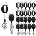 20 Pack Badge Reels Retractable with Carabiner Reel Clip Holder