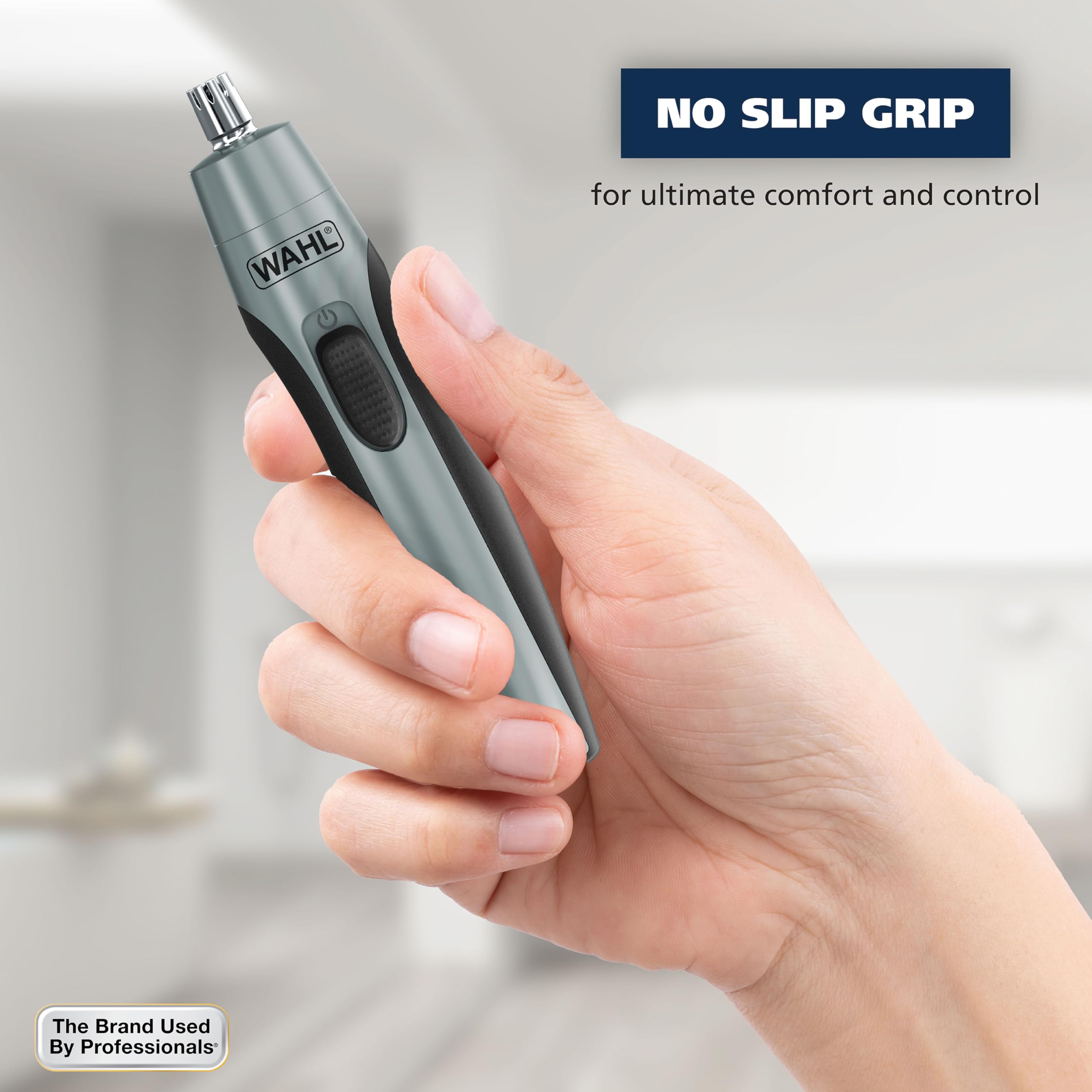 Buy now Wahl Clipper Battery Operated, Precision Ear and Nose Hair Trimmer for Men, Hygienic Nose Trimmer with Rinseable Blade for Easy Cleaning, Perfect for Travel Æ’?? Model 3026462 at indiglob india