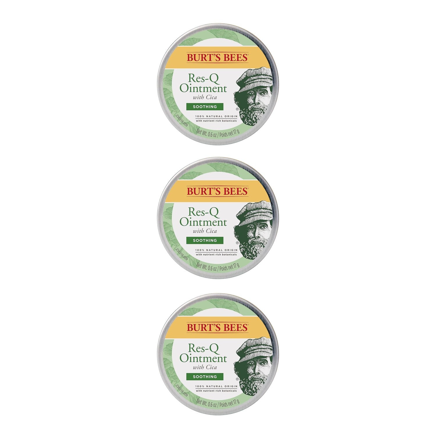 Buy now Burt's Bees 100% Natural Multipurpose Res-Q Ointment, 0.6 Oz - Pack of 3 (Package May Vary) at indiglob india