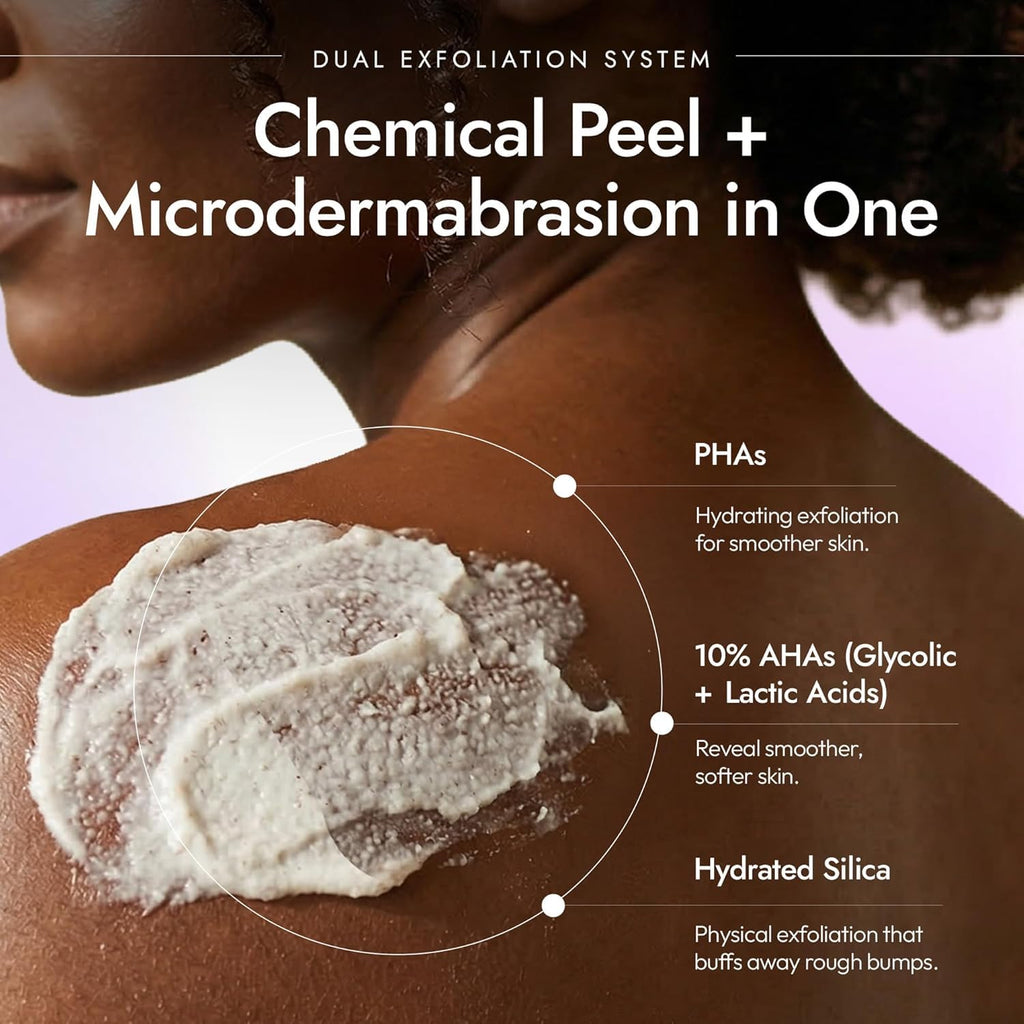DERMAdoctor KP Bump Eraser Body Scrub, 10% AHAs + PHAs, Rough & Bumpy Skin