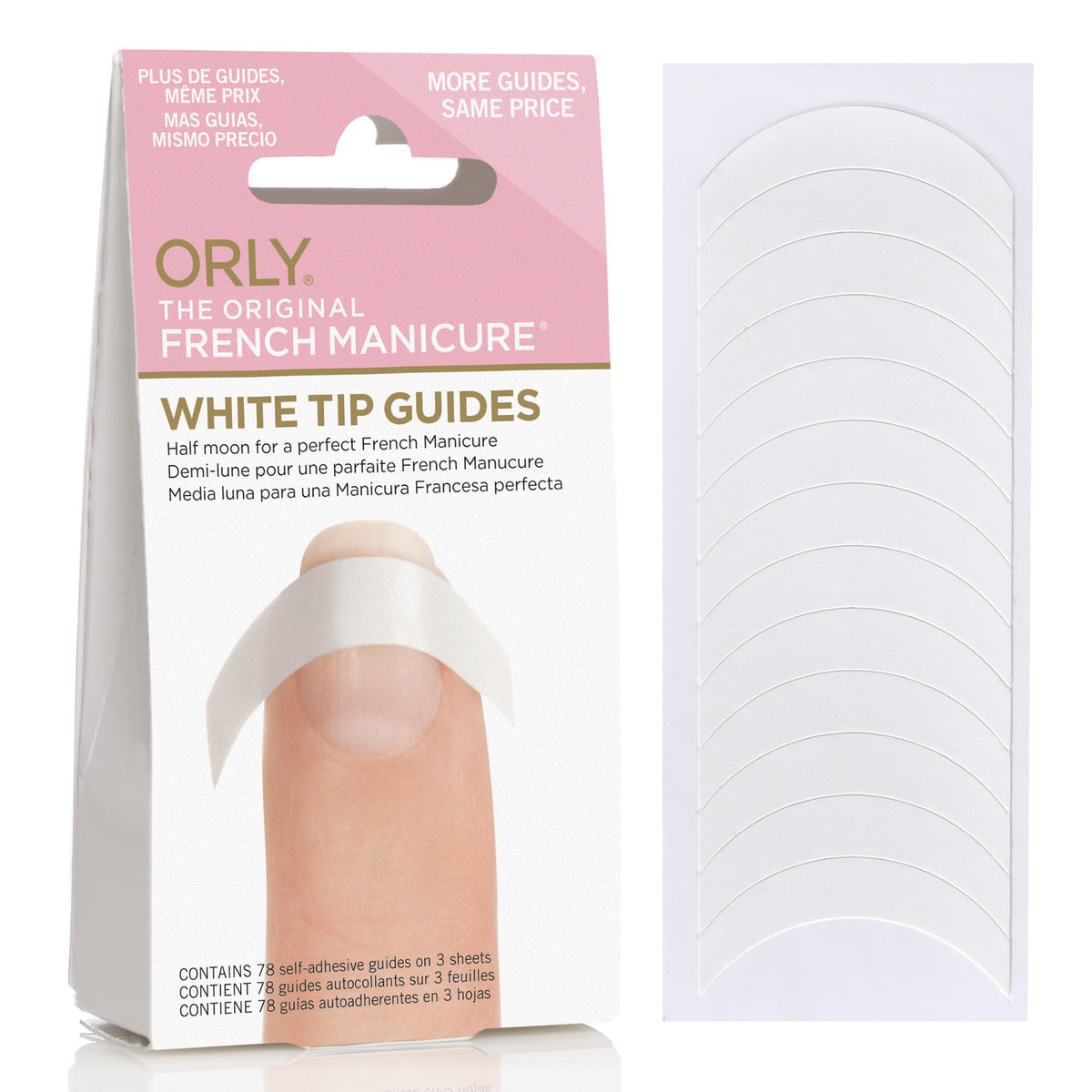 Orly Half Moon Guides, 78 Count