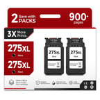 275XL Black Ink Cartridges (2 Pack) Replacement for Canon PG 275 XL PG275XL