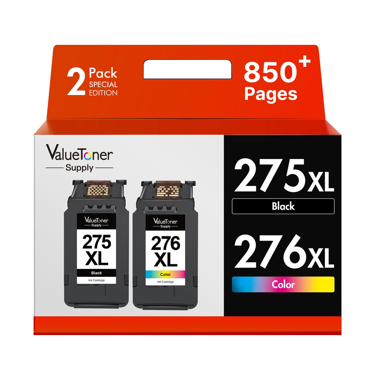 PG-275XL/CL-276XL Works for Cannon 275 and 276 Ink Cartridges(2-Pack)
