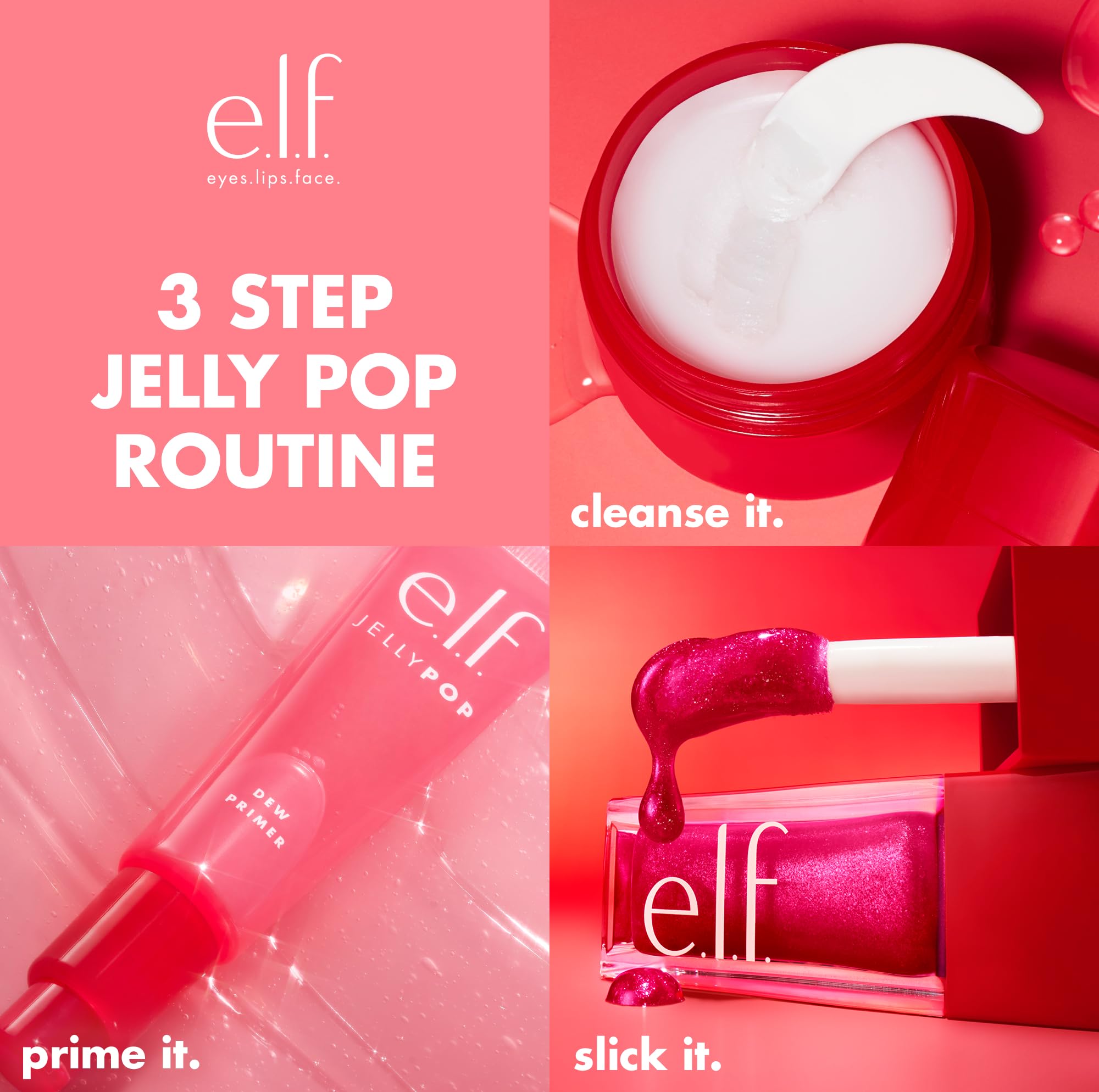 Buy now e.l.f. Jelly Pop Dew Primer, Limited Edition Translucent Face Primer For Moisturizing & Smoothing Skin & Gripping Makeup, Vegan & Cruelty-Free at indiglob india